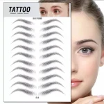 2 Pair Eyebrow Tattoo Stickers