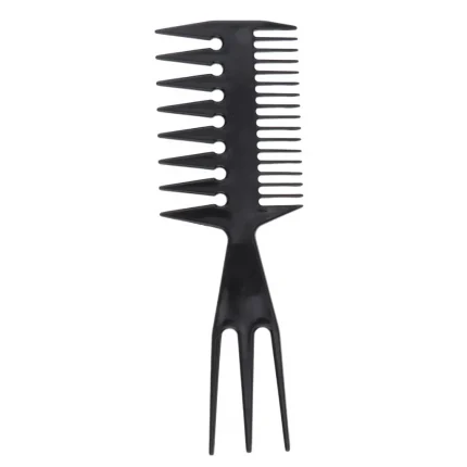 3 in 1 Plastic Men Three Sided Comb