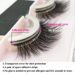 3D Eyelashes Handmade Black Detail