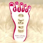 5Pcs Unique Adjustable Opening Hand and Foot Ring