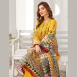 Aftab 3 Piece Digital Printed Suit Front