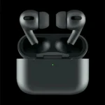 Black APPLE AIRPODS GENERATION 2 (HIGH COPY)