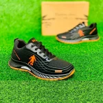 Black & Orange Soul Casual Running Shoes