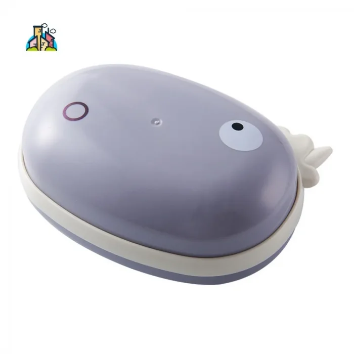 Cartoon Waterproof Soap Box With Cover Grey