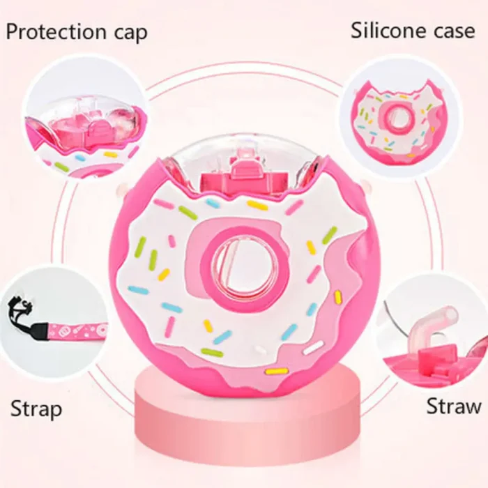 Cute 350ml Donuts Small Water Bottle Detail
