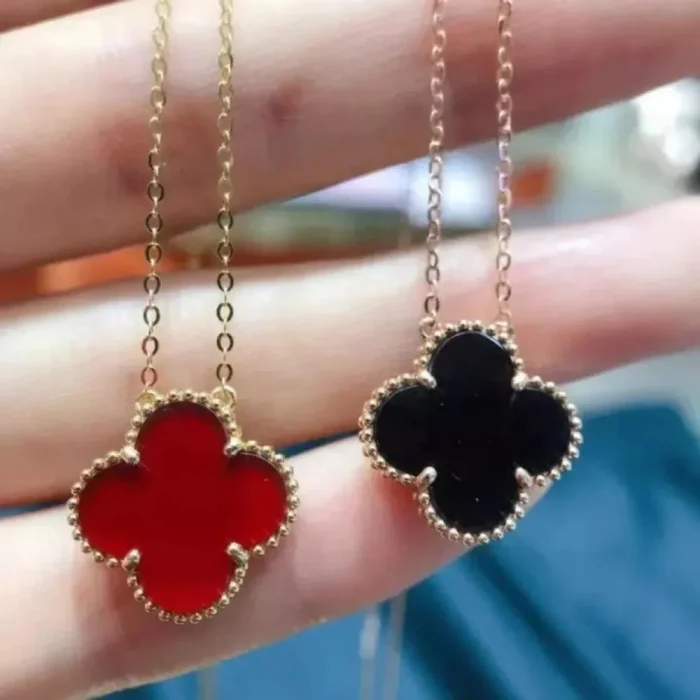 Double Side Clover Leaf Necklace
