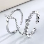 Elegant Cross Finger Ring