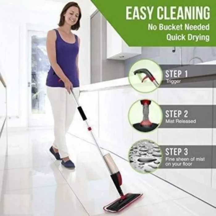 Flat Spray Mop 2 In 1 Movable Handle detail