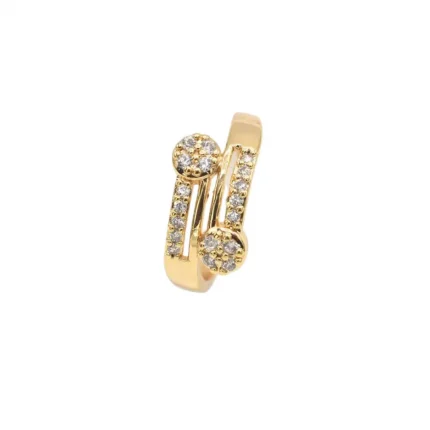 Golden Ring With Cubic Zircon