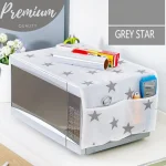 Kitchen Microwave Oven Cover Grey Star