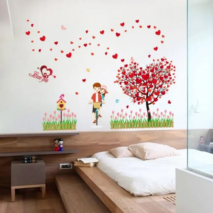 Love Heart Tree 3D Wall Stickers
