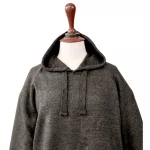 Men Solid Hoodie Dark Grey