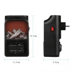 Mini Electric Heater Fan With Remote Control ( 900w )