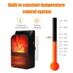 Mini Portable Heater Fan With Remote Control ( 900w )