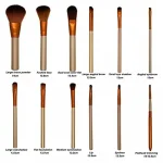 NAKED3 MAKEUP 12 BRUSH SET DETAIL