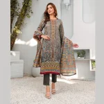 Naaz 3 Piece Digital Printed Dress