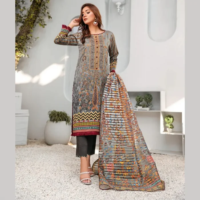 Naaz 3 Piece Digital Printed Suit For Girl