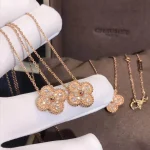 New Simple Pendant Necklace Double Chain