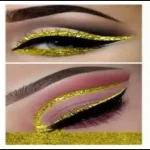 Pack of 2 Glitter Liner gold