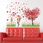 Romantic Love Heart Tree 3D Wall Stickers