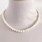 Simple and Beautiful Pearl Necklace White