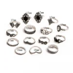 Stylish Pack of 15 Rings Size