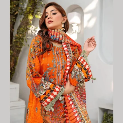 Tabeer 3 Piece Digital Printed Suit Front