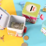 Tin Metal Cash Coin Money Box