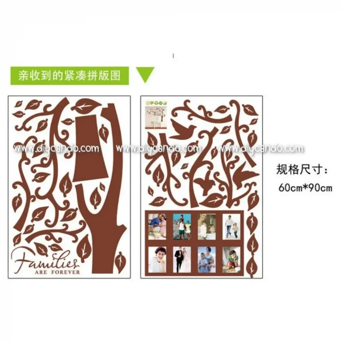 Wall sticker Tree Hanging Frames tow-saided Details