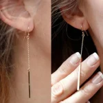 Womens Metal Pendant Earrings