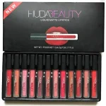 Huda Beauty 12 Pcs Liquid Matte Lipsticks Set