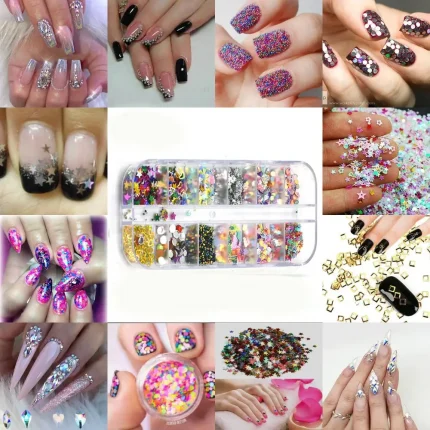 Nail Art Decorations Colorful Nail