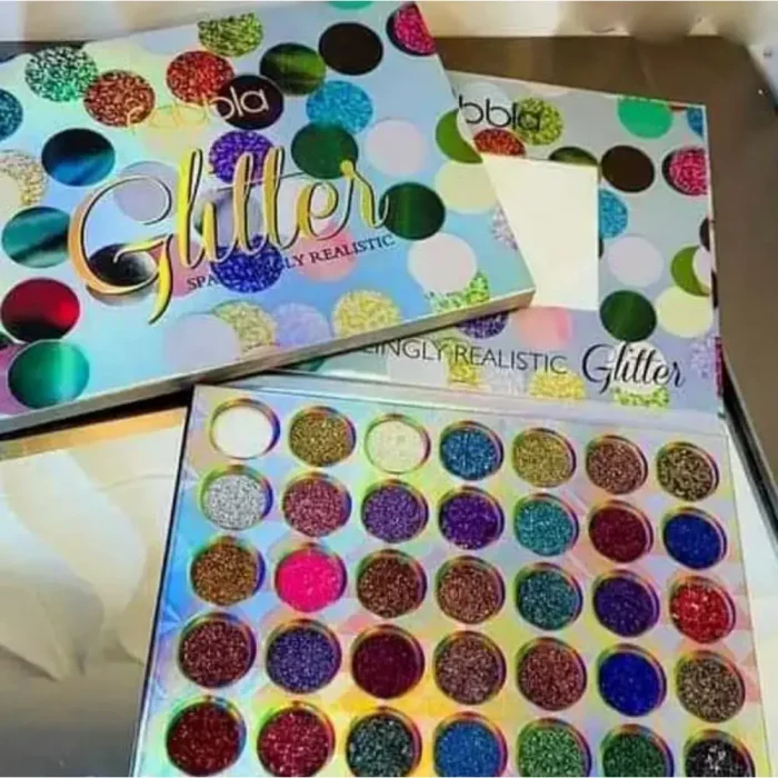 35 color Fabbla Glitter Sparklingly Realistic Palette Box