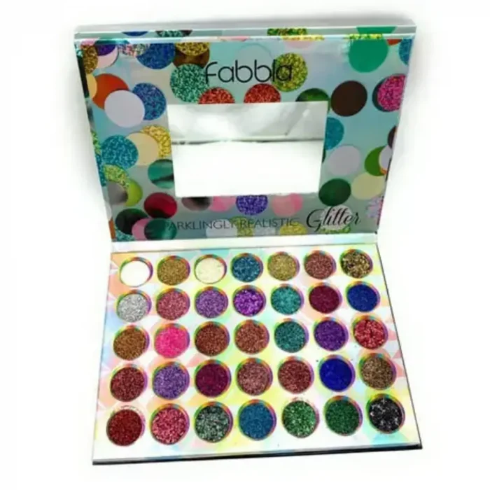 35 colors Fabbla Glitter Sparklingly Realistic Palette