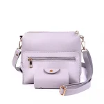 4 PCS STONE GREY HANDBAG