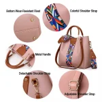 4 PIECE BEIGE HANDBAG