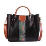 4 PIECE BLACK HANDBAG