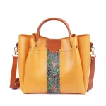 4 PIECE YELLOW HANDBAG