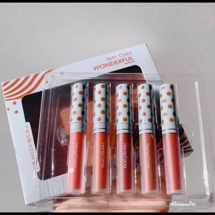 5 Color Hangfang Lip Gloss + Liptints
