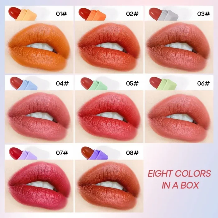 Derol mini candy matte lipstick kits 8 colors