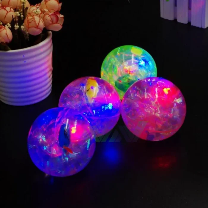 LED Flashing Bouncy Crystal Balls for Kids