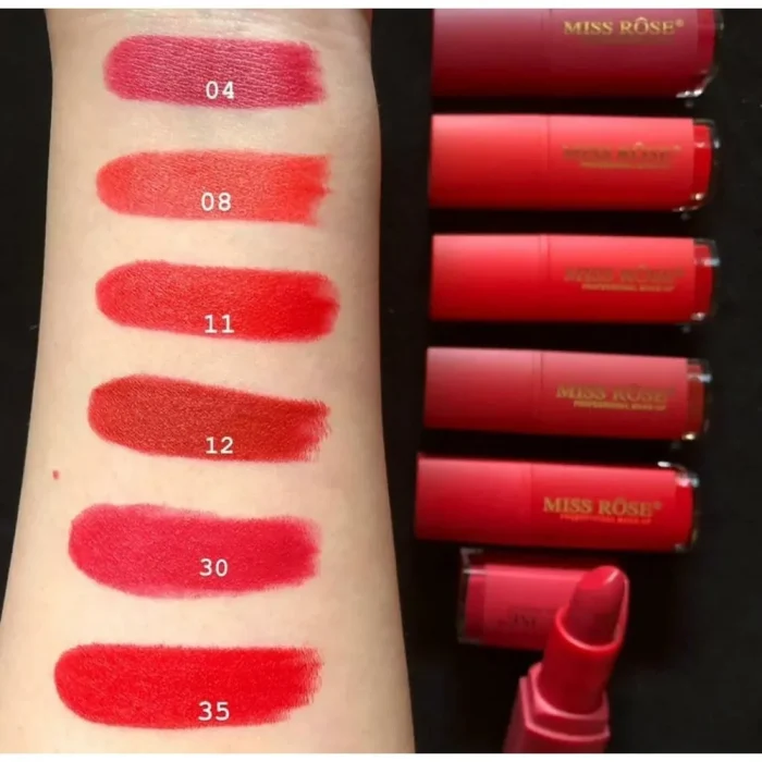 Miss Rose 6pc Lipstick Set