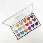 MsYahoo 18 Color Heart Shaped Glitter