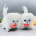 Persian Soft Cat Toy With Blue Eyes