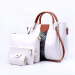 RARE 4 PCS WHITE HANDBAG