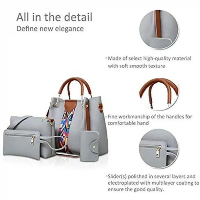 RARE 4 PIECE GREY HANDBAG REVIEW