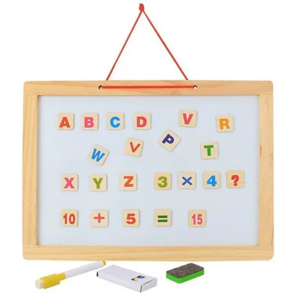 Wooden Black & White Board 2in1