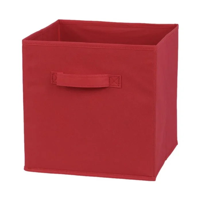 Red Storage Cube Organizer Basket