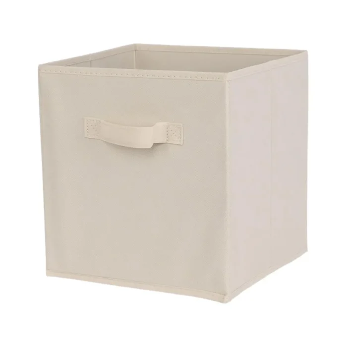 White Storage Cube Organizer Basket
