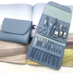 manicure pedicure kit blue